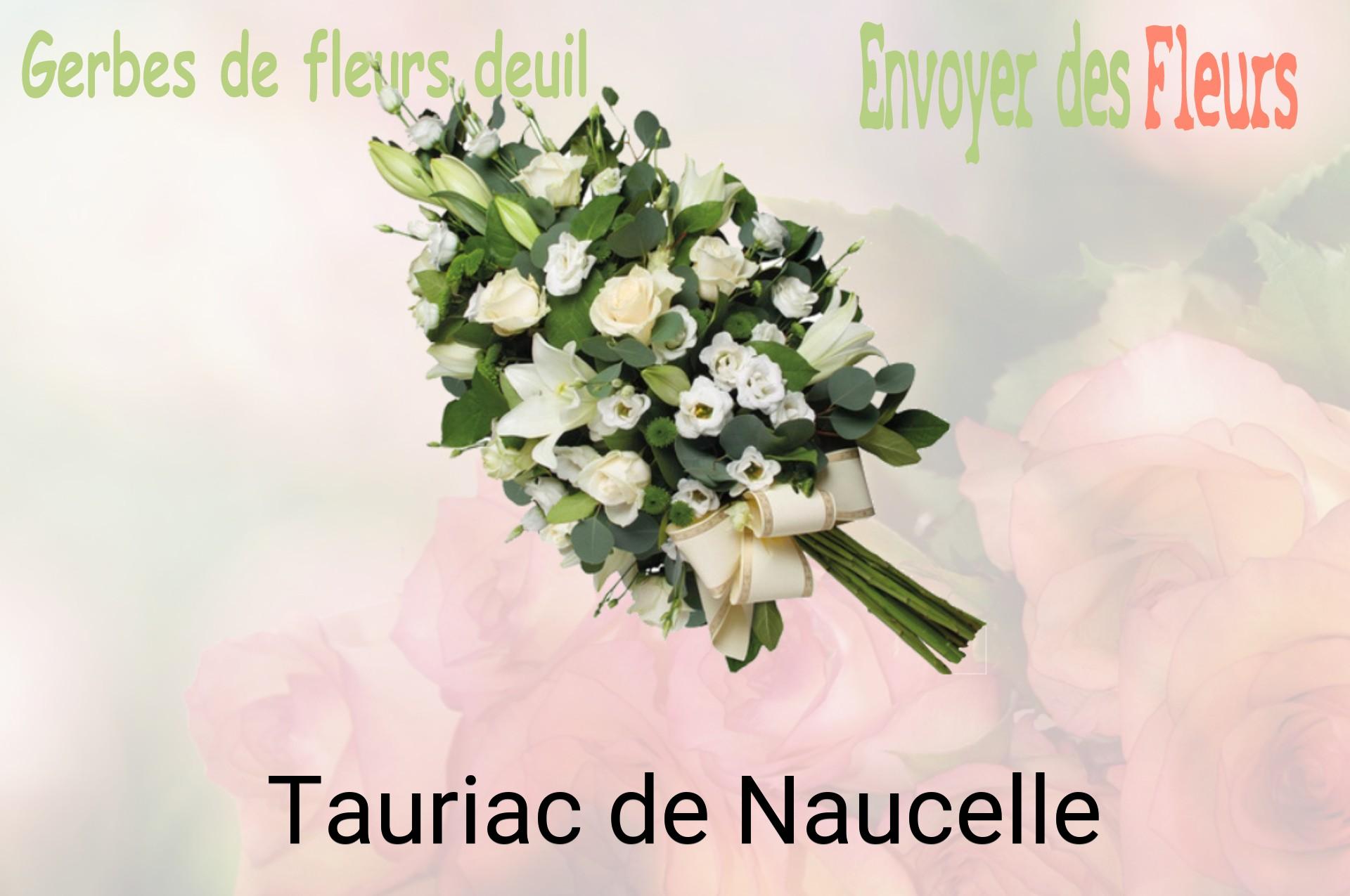 Gerbe de fleurs de deuil livrée à Tauriac-de-Naucelle